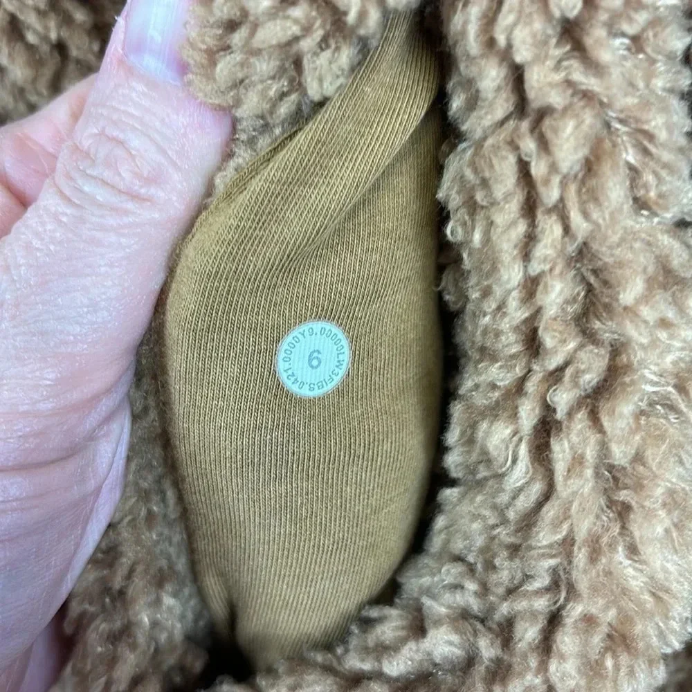 Lululemon tan brown warmth restore long pullover sz 6